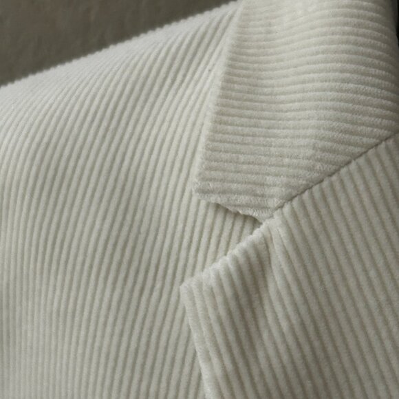 NWT Theory Luxury Old Money Power Jacket Blazer Dover White Modern Corduroy - Picture 6 of 16